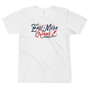 LTS East Mesa Rams White Script T-shirt 2020